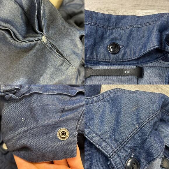 G-star Raw Womens Fitted Denim Look Utility Jacket Size XS - Picture 7 of 8